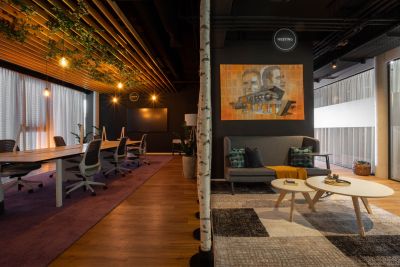 Moderne Arbeitswelt mit Wohlfühlcharakter