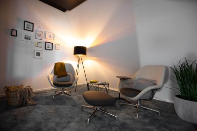 Gemütliche Sitzlounge mit Wohnzimmer Charakter